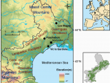 Languedoc Map south Of France Digital Elevation Model Of Languedoc Roussillon Lr Mediterranean