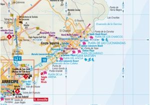 Lanzarote Spain Map Lanzarote Road Map