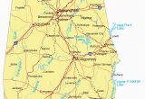 Large Map Of Alabama Large Detailed Highways Map Of Alabama with Major Cities Picture
