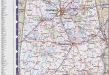 Large Map Of Alabama Map Of Alabama with Cities and towns