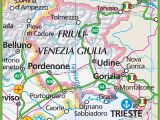 Large Map Of Italy Printable Large Map Of Friuli Venezia Giulia