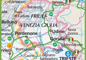 Large Map Of Italy Printable Large Map Of Friuli Venezia Giulia
