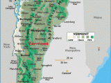 Large Map Of Michigan Vermont Large Color Map Maps Vermont Mountain States United States