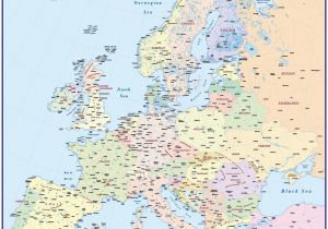 Large Scale Map Of Europe Europe without Borders Accurate Maps