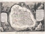 Le Puy France Map File 1852 Levasseur Map Of the Department Du Puy De Dome France