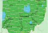 Lebanon Ohio Map Map Of Usda Hardiness Zones for Ohio
