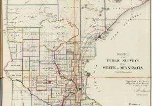 Leech Lake Minnesota Map Old Historical City County and State Maps Of Minnesota