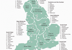 Leeds On Map Of England Regions In England England England Great Britain English