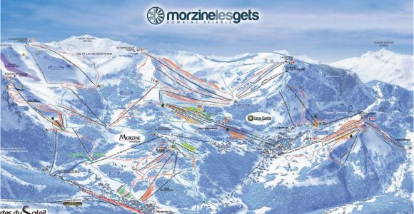 Les Arcs France Map Maps Piste Maps Of Morzine France Morznet Com