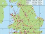 Ley Lines Map Canada A Map Of Englands Ley Lines and A Key Of Sacred Sites that