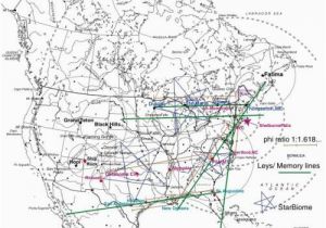 Ley Lines Map Canada north American A Maps 2019