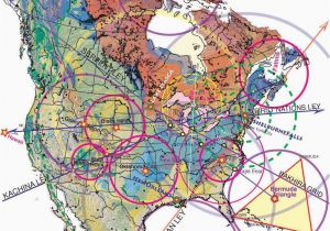 Ley Lines Map Canada north American A Maps 2019