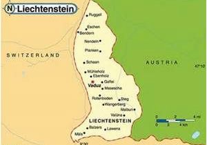Liechtenstein Europe Map Liechtenstein Travel and tourist Information Map Of