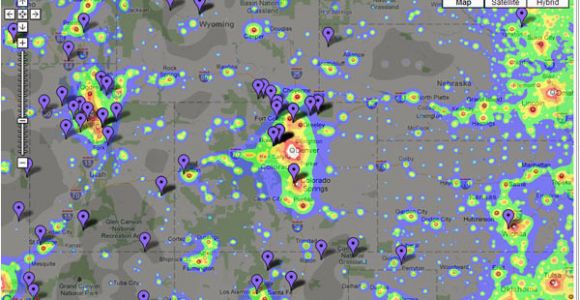 Light Pollution Map Colorado astronoma A A Tu Alcance Ligh Pollution Map Usa