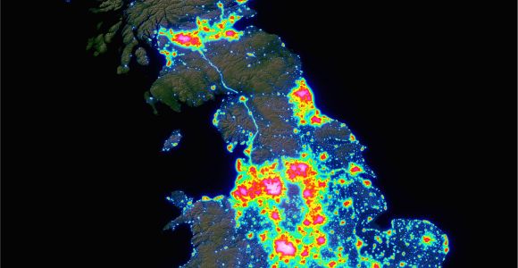 Light Pollution Map Ohio Light Pollution Map Of Great Britain 4091 A 5000 X Post R