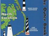 Lighthouses In north Carolina Map Outer Banks Lighthouses State Map Cape Hatteras north Carolina 5