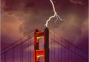 Lightning Map California Lightning Striking the Golden Gate Bridge San Francisco Cali 2