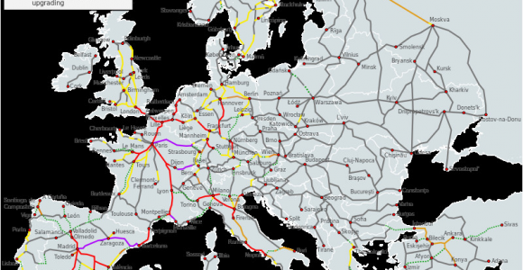 Lille Europe Map Datei High Speed Railroad Map Of Europe 2015 19 01 15 Svg