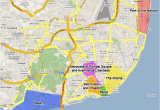 Lisbon Map Europe Lisbon Neighborhoods Districts Interesting areas In