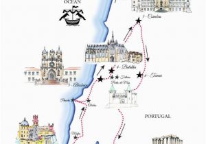 Lisbon Map Europe Portugal Road Trip Map A Road Trip Itinerary Around Lisbon