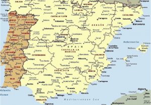 Lisbon Spain Map Mapa Espaa A Fera Alog In 2019 Map Of Spain Map Spain Travel