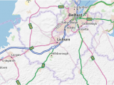 Lisburn northern Ireland Map Mapa Lisburn Plan Lisburn Viamichelin
