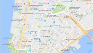 Little Italy Map Nyc Financial District Neighborhood New York City Map