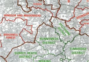 Local Authority Map England Os Administrative Boundary Map Local Government Sheet 6