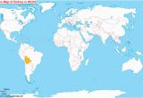 Location Of France On World Map where is Bolivia south America the Great Blank World Map Map