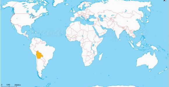 Location Of France On World Map where is Bolivia south America the Great Blank World Map Map