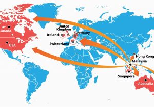 Location Of Ireland In World Map Singapore Location On World Map Climatejourney org