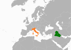 Location Of Italy On World Map Iraq Italy Relations Wikipedia