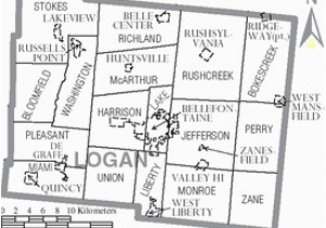 Logan County Ohio township Map Logan County Ohio Wikipedia