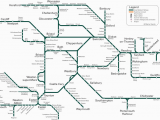 London England Transit Map Great Western Train Rail Maps