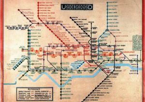 London England Tube Map Harry Beck 1902 1974 British First 1931 Version Of