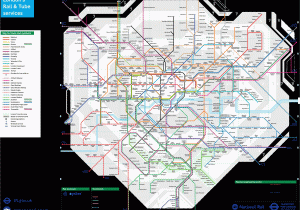 London England Tube Map London Rail and Tube Services Map Cambourne Information