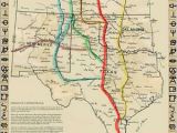 Lonesome Dove Texas Map Cattle Trails Of the Old West Map Reproduction Lonesome Dove Cattle