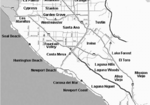 Los Alamitos California Map Map Of orange County Cities source County Of orange California