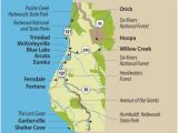 Lost Coast California Map Travel Info for the Redwood forests Of California Eureka and