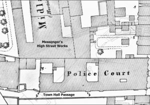 Loughborough England Map 1873 Thomas G Messenger