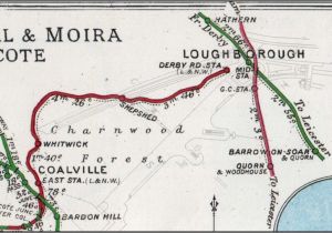 Loughborough England Map Charnwood forest Railway Messenger Co Ltd
