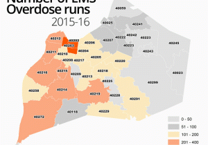 Louisville Ohio Map Maps Show Louisville areas where Opioid Overdoses Spiked the Most