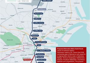 Luas Map Dublin Ireland Cllr Francis N Duffy On Twitter Metro north Proposed Alternative