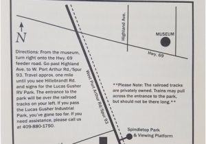 Lucas Texas Map Map Provided by the Meseum Picture Of Spindletop Park Viewing