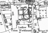 Ludlow England Map the Workhouse In Ludlow Shropshire Salop