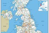 M1 Motorway Map England A1 Paper Laminated Uk Road Map Ga