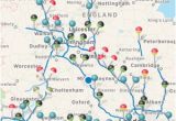 M1 Motorway Map England Motorway Services Gb