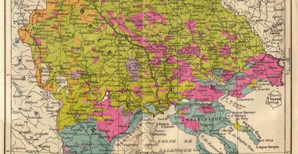 Macedonia On Map Of Europe Bulgarian Version Of Ethnographic Macedonia 1914 Maps
