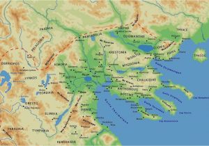 Macedonia On Map Of Europe Map Of the Ancient Greek Kingdom Of Macedonia with