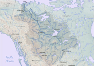 Mackenzie River On Map Of Canada List Of Longest Rivers Of Canada Revolvy